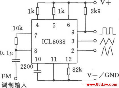 ƬܺICL8038Ӧõ·һ