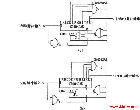 50Hz60HzƵʱ160ƵʵķƵ(CD4040)