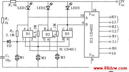 CD4052CD4011ɵĴʽ·Դл