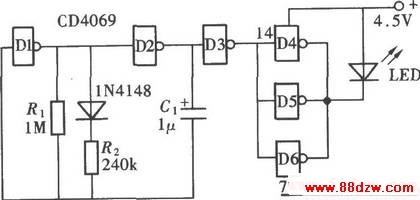 CD4069ɵLEDƵ·