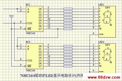 LED-74HC164LEDʾ·ƣ