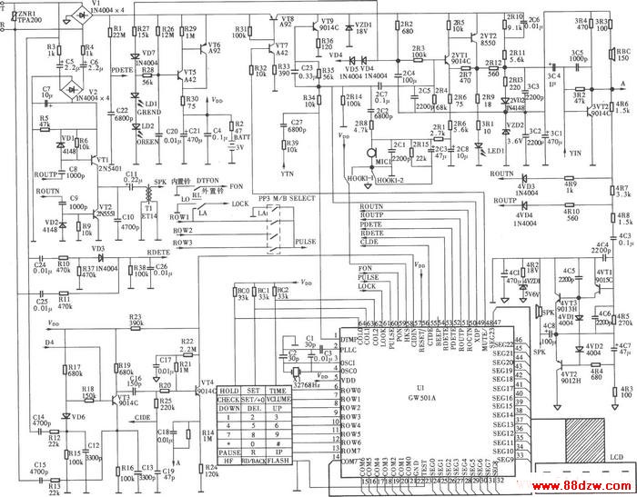 HCDl39(38)P/TSDLͶ๦ȫʽʾ绰·