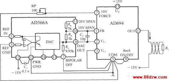 ๦ܴźŵAD694ģת(DAC)ĵӿڵ