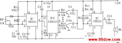 NE555CD4017ɵƵ