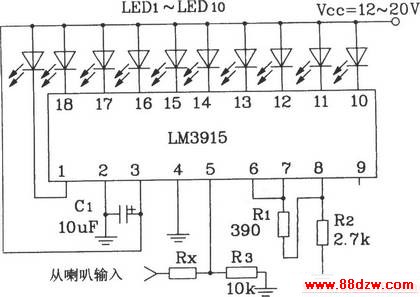 LM3915ɼƵʼƵ·