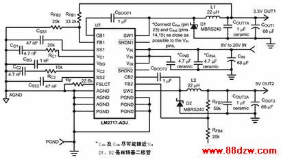 ˫ѹʽDC/DCתLM2717-ADJ